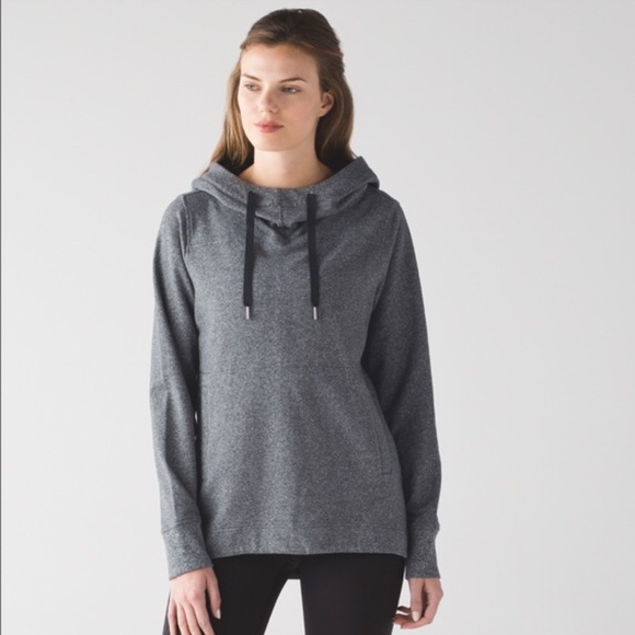 lululemon athletica Sweaters - Lululemon Gray Hooded Split PullOver